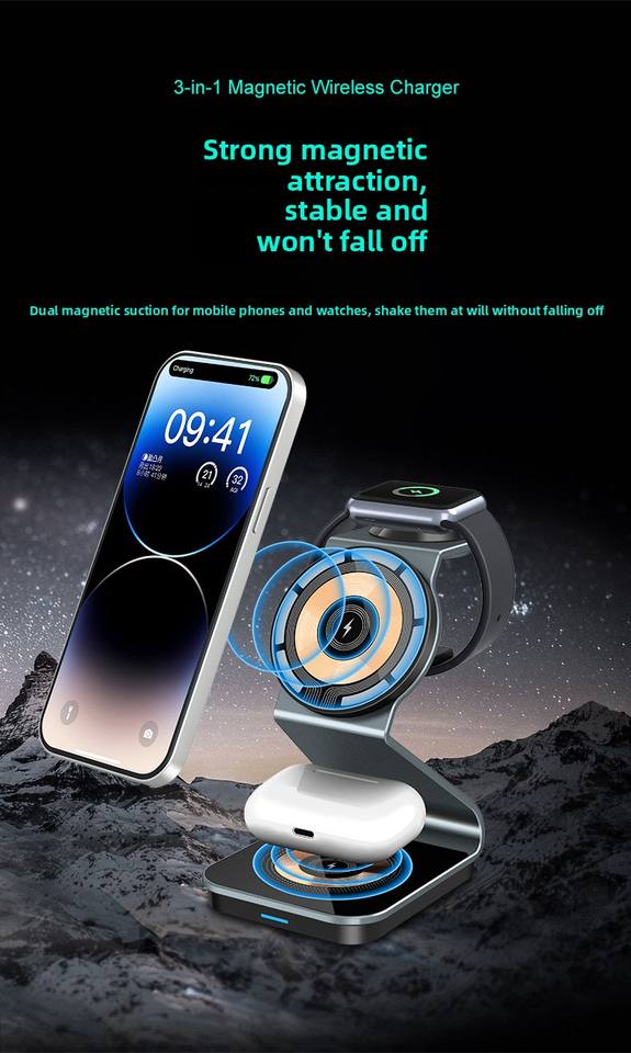 AI Cooling Semiconductor Car Magnetic Wireless Charger Q7 - iPhone 15/16/17