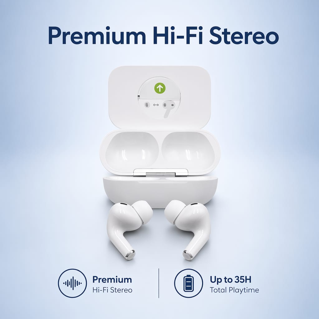 PRO3 Ultimate HD Noise Cancelling Earbuds - Adaptive ANC & Hi-Fi Sound