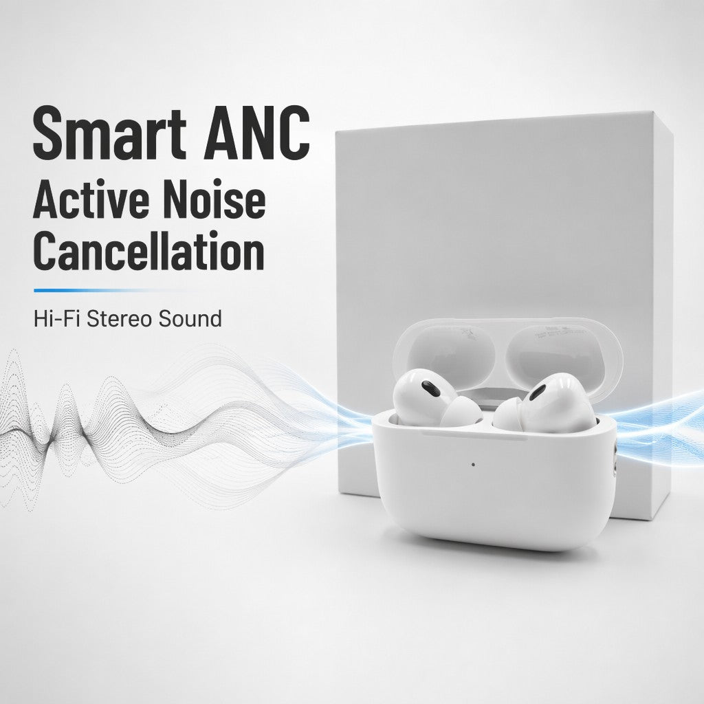 Premium Wireless Earbuds - ANC Noise Cancelling, Hi-Fi Sound, 30H Battery Life