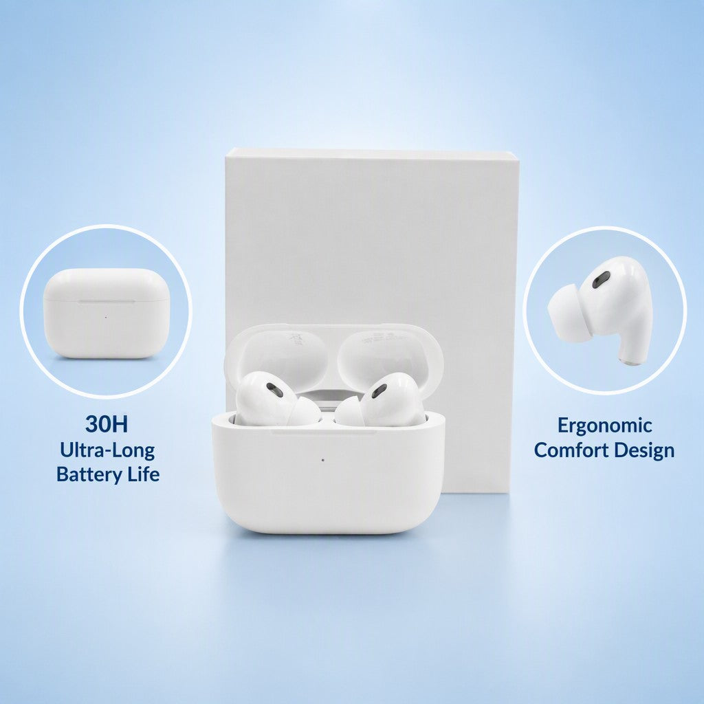Premium Wireless Earbuds - ANC Noise Cancelling, Hi-Fi Sound, 30H Battery Life